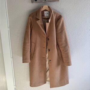 Abercrombie and Fitch Dad Coat in Camel